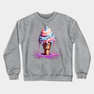 Ice Cream Fiesta: Cone-tastic Fun Crewneck Sweatshirt